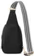 Unisex crossbody Fashion Shoulder Sling Bag / Backpack  Black